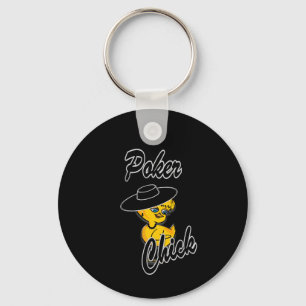 Poker Chick #4 Key Ring
