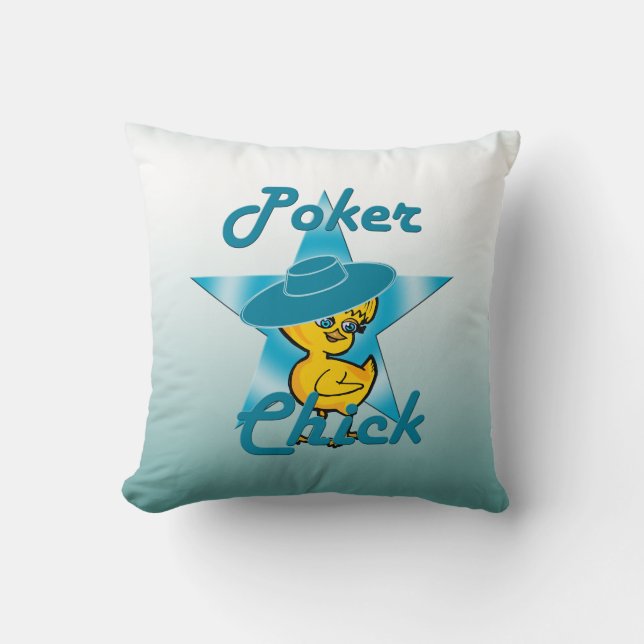 Poker Chick #7 Cushion (Front)