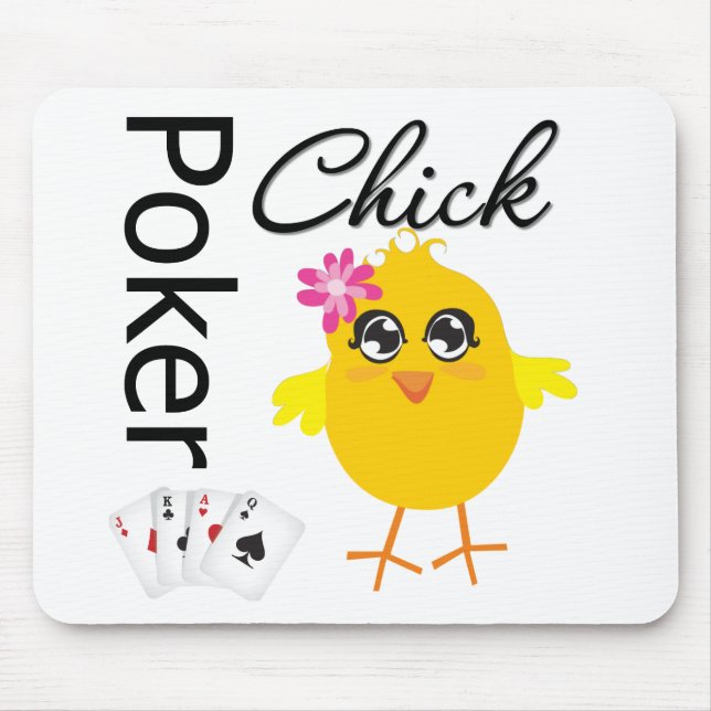 Poker Chick Mouse Pad (Front)