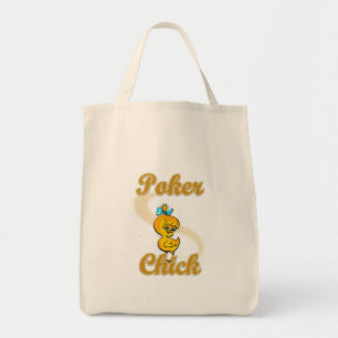 Poker Chick Tote Bag