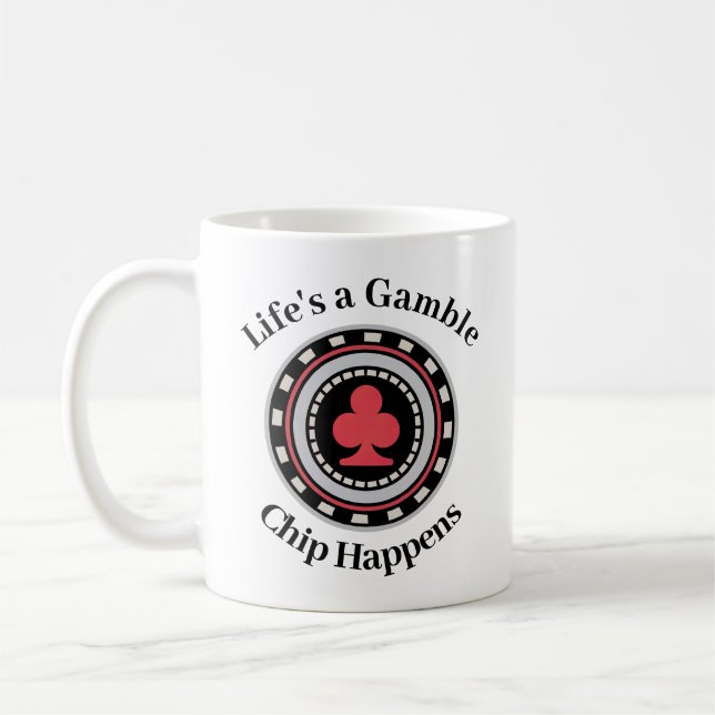 Poker Chip Coffee Mug (Left)