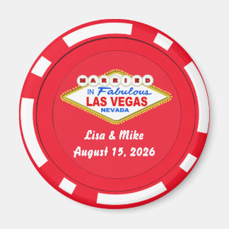 Poker Chip Magnet Married in Las Vegas
