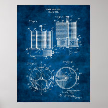 Poker Chip Patent Design Wall Decor Art no. 4
