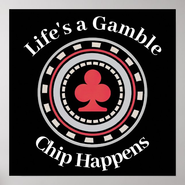 Poker Chip Poster (Front)