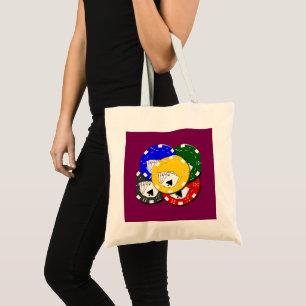 Poker Chip Tote Bag
