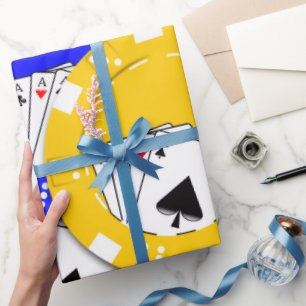 Poker Chip  Wrapping Paper