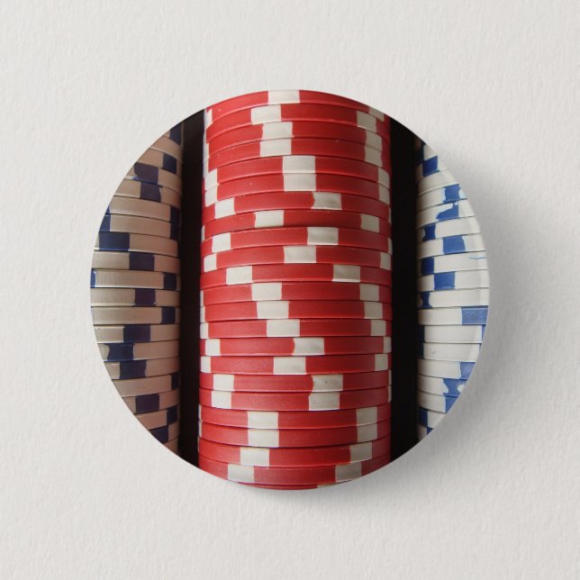 Poker Chips 6 Cm Round Badge (Front)