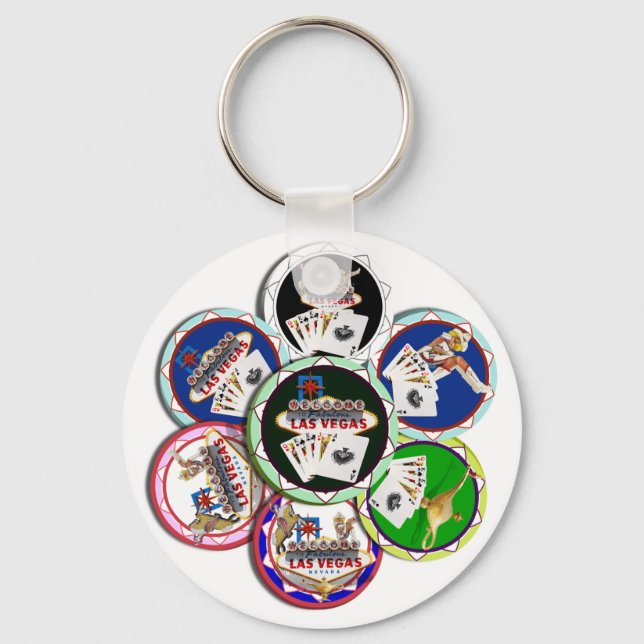 Poker Chips Galore Key Ring (Front)