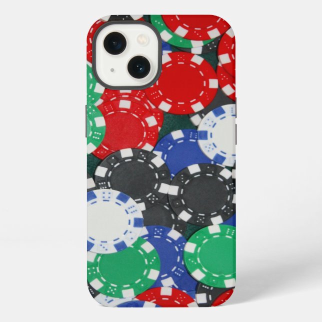 poker chips iPhone case (Back)