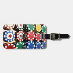 Poker Chips Luggage Tag