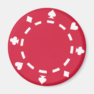 Poker chips magnet