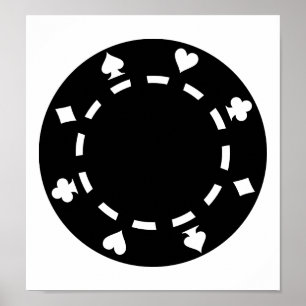 Poker chips poster