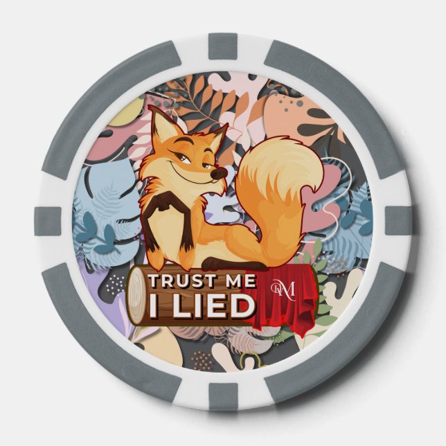 Poker Chips : Trust Me I Lied (grey) (Front)