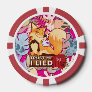Poker Chips : Trust Me I Lied (red)
