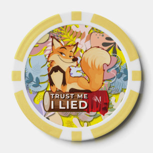 Poker Chips : Trust Me I Lied (yellow)