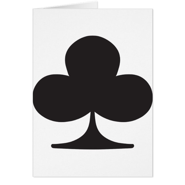 Poker Club Suit Playing Card (Front)