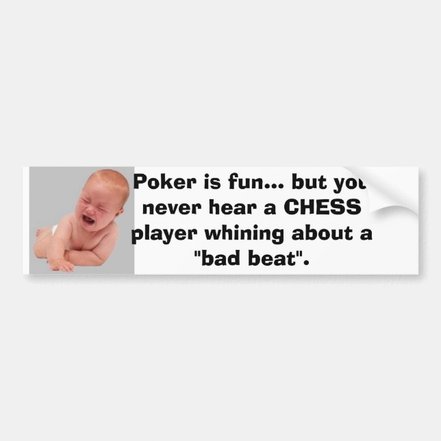 Poker Crybabies Bumper Sticker (Front)