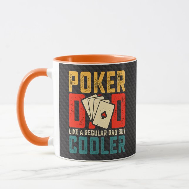 Poker Dad, Like a Regular Dad But Cooler Mug (Left)