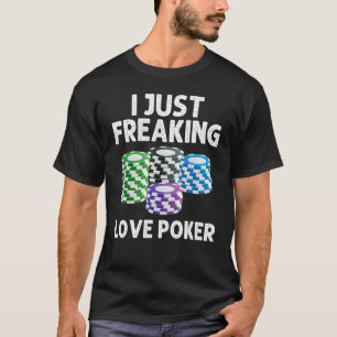 Poker Designs For Men Women Casino Card Game Playe T-Shirt