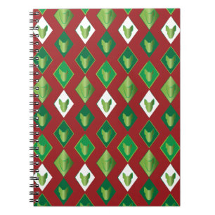 Poker Diamond Bull Terrier Spiral Notebook