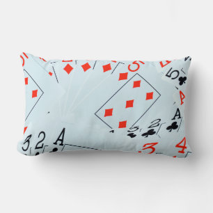 Poker, Diamonds And Clubs, Lumbar Cushion
