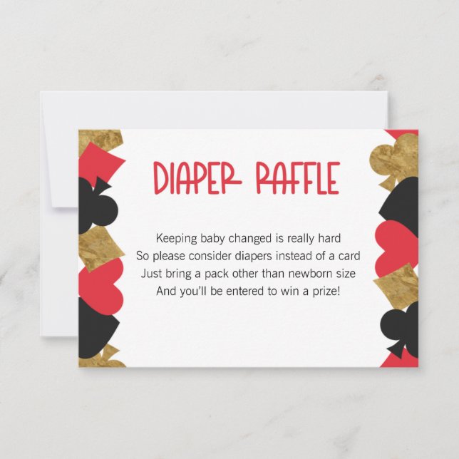 Poker Diaper Raffle Card (Front)