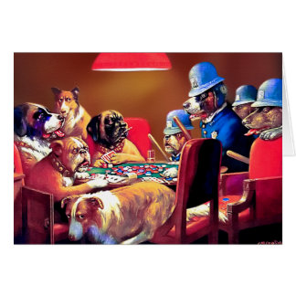 Poker Dogs: Pinched with Four Aces