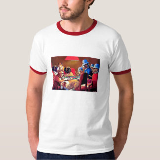 Poker Dogs: Pinched With Four Aces T-Shirt