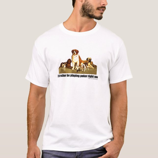 Poker Dogs T-Shirt (Front)