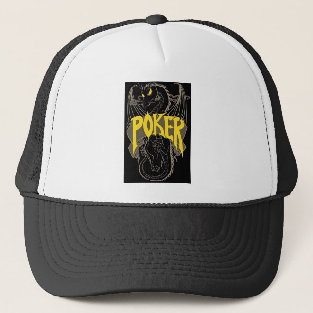 Poker Dragon Trucker Hat (Front)