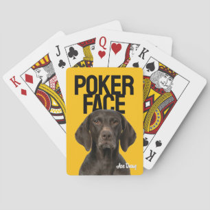 Poker Face Custom Dog Photo Playing Cards