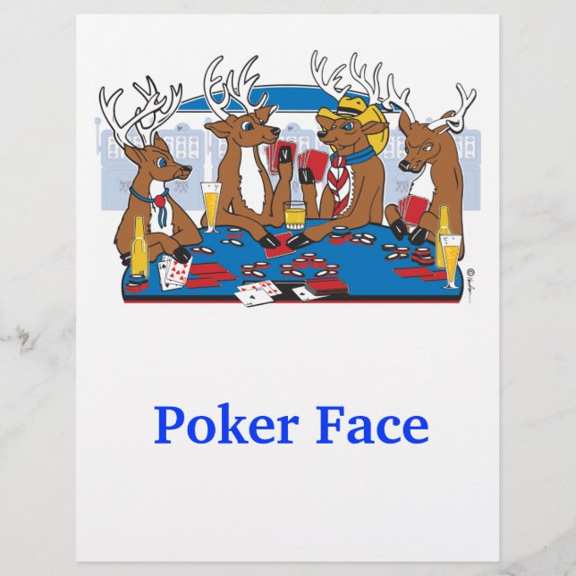 Poker Face Deer Flyer (Front)
