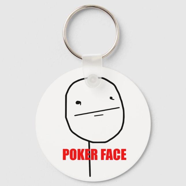 Poker Face - Keychain (Front)