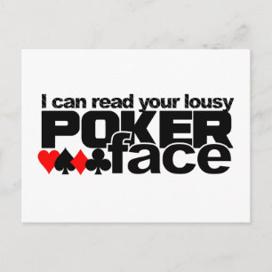 Poker Face postcard