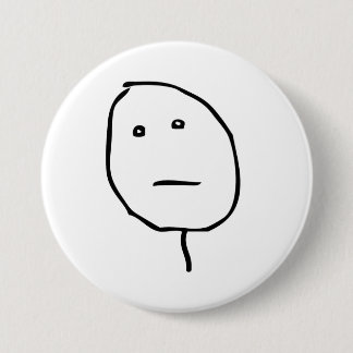 Poker Face Rage Face Meme 7.5 Cm Round Badge
