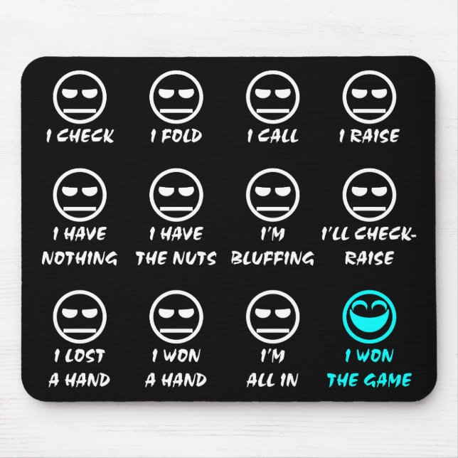 "Poker Faces" Mousepad (Front)