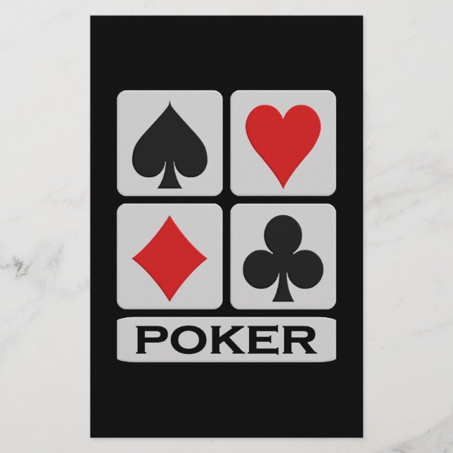 Poker flyer - customise! (Front)