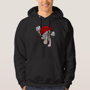Poker Gambler Graffiti Aii In With Kq Texas Monste Hoodie