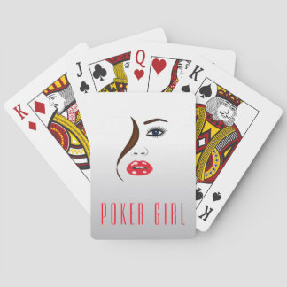 Poker Girl Stylish Custom Bicycle® Playing Cards