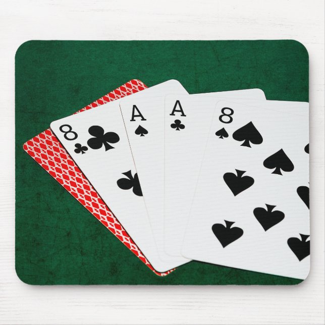 Poker Hands - Dead Man's Hand Mouse Pad (Front)