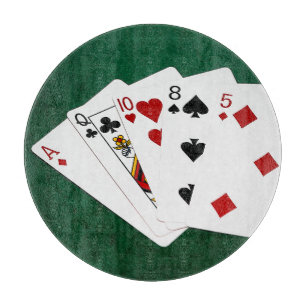 Poker Hands - High Card - Ace Cutting Board