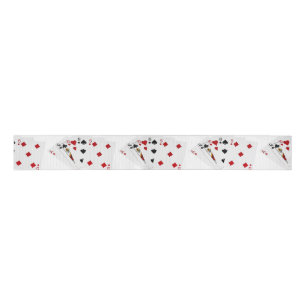 Poker Hands - High Card - Ace Grosgrain Ribbon