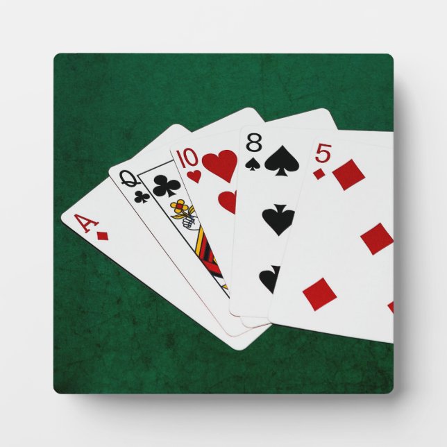Poker Hands - High Card - Ace Plaque (Front)