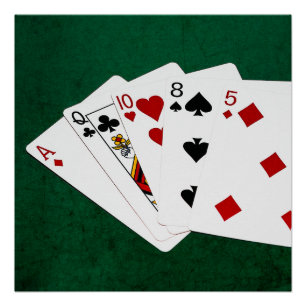Poker Hands - High Card - Ace Poster