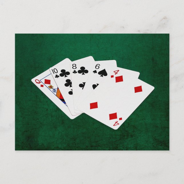 Poker Hands - High Card - Queen (Front)