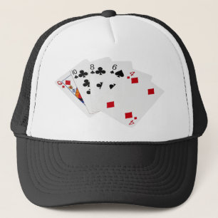 Poker Hands - High Card - Queen Trucker Hat