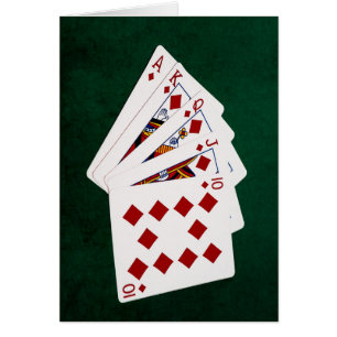 Poker Hands - Royal Flush - Diamonds Suit
