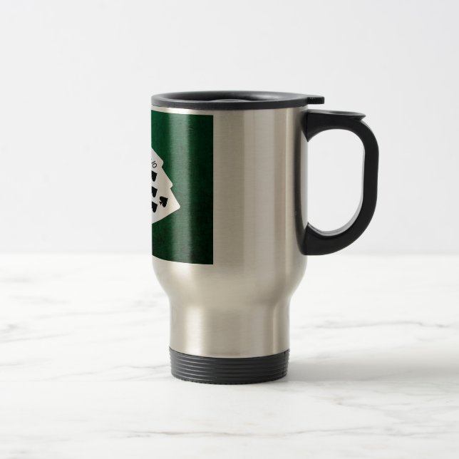 Poker Hands - Royal Flush - Spades Suit Travel Mug (Right)