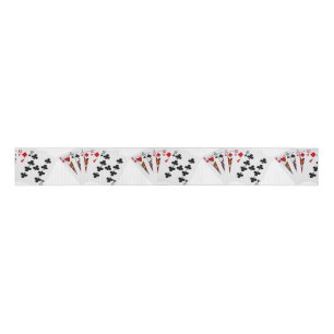 Poker Hands - Straight - King To Nine Grosgrain Ribbon