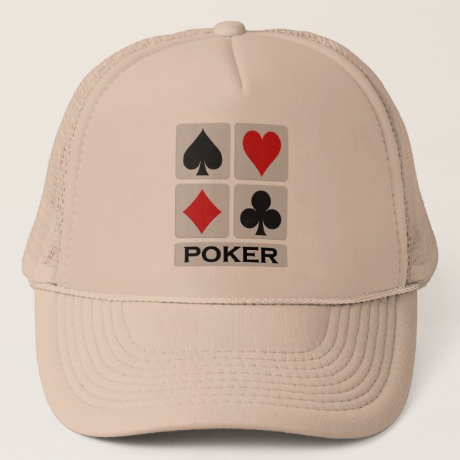 Poker hat - choose colour (Front)